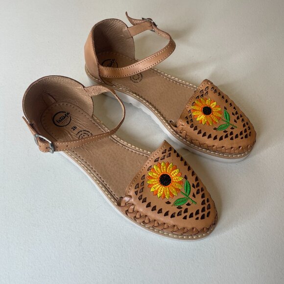 New Fatima Artesanias Huaraches Girasol Sunflower Sandals Size MX 26 US 9 - Picture 16 of 16